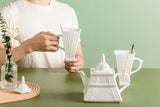 Romantic Eiffel Tower Cup Set Eiffel Tower Kettle Creative Coffee Afternoon Tea Cup Set