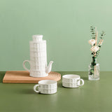 Leaning Tower of Pisa Coffee Cup Gift Box Set Ceramic Tea Set for Two Porcelain Cups Tea Pot and Cup Set