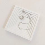 Embryo Storage Tray Wavy Pattern Ins Photo Props Small Objects Posing Photography Background Resin Decorative Ornaments