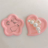 Ins Irregular Creative Resin Plate Earrings Necklace Jewelry Display Trinket Tray Photo Props Ornaments Resin Ring Dish