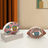 Modern Porcelain Evil Eye Table Statue Creative Luxury Wedding & Home Decor Gift Ceramic Design