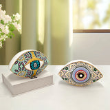 Modern Porcelain Evil Eye Table Statue Creative Luxury Wedding & Home Decor Gift Ceramic Design