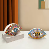Modern Porcelain Evil Eye Table Statue Creative Luxury Wedding & Home Decor Gift Ceramic Design