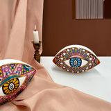 Modern Porcelain Evil Eye Table Statue Creative Luxury Wedding & Home Decor Gift Ceramic Design