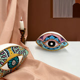 Modern Porcelain Evil Eye Table Statue Creative Luxury Wedding & Home Decor Gift Ceramic Design