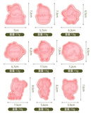 2PCS  stamp and cutter