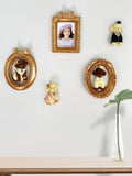 Gold Luxury Photo Frame Shooting Props Retro Ins European-style Relief Nail Art Earrings Display Frame Pose Ornaments