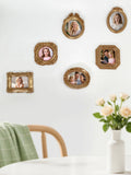 Gold Luxury Photo Frame Shooting Props Retro Ins European-style Relief Nail Art Earrings Display Frame Pose Ornaments