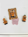 Gold Luxury Photo Frame Shooting Props Retro Ins European-style Relief Nail Art Earrings Display Frame Pose Ornaments