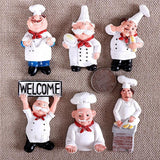 Modern Fashion Style Chef Bread Refrigerator Sticker Manufacturer Wholesale Abstract Pattern Resin Craft Home Accessory