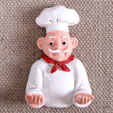 Modern Fashion Style Chef Bread Refrigerator Sticker Manufacturer Wholesale Abstract Pattern Resin Craft Home Accessory