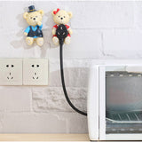 Wall Mounted Adhesive Cable Hook Hanger Bracket Organizer Power Cord Storage Rack Shelf Chef Design Toilet Razor Holder
