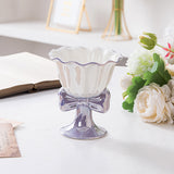 INS Girl Heart Ceramic Cup Japanese Bow Ice Cream Mug Creative Flower Cup Tall Dessert Mug for Tea for Business Gifts