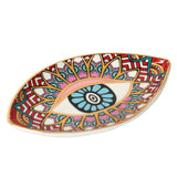 Creative Rich Design Ceramic Evil Eye Plate Luxury Trinket Trays Table Decorations Jewelry Dish for Home Decor.