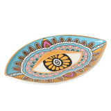 Creative Rich Design Ceramic Evil Eye Plate Luxury Trinket Trays Table Decorations Jewelry Dish for Home Decor.
