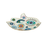 Spiritual Accessories Positive Energy Protection Evil Eye Plate Luxury Trinket Display Table Decorations Jewelry Tray