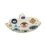 Spiritual Accessories Positive Energy Protection Evil Eye Plate Luxury Trinket Display Table Decorations Jewelry Tray