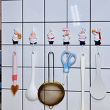 Cute Cartoon Chef Wall Hook Key Holder Multi-function Hooks for Hanging Adhesive Hook Art Luxury Wall Decoration