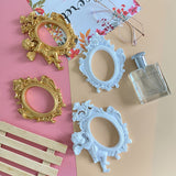 Gold Luxury Photo Frame Shooting Props Retro Ins European-style Relief Nail Art Earrings Display Frame Pose Ornaments