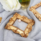 Gold Luxury Photo Frame Shooting Props Retro Ins European-style Relief Nail Art Earrings Display Frame Pose Ornaments