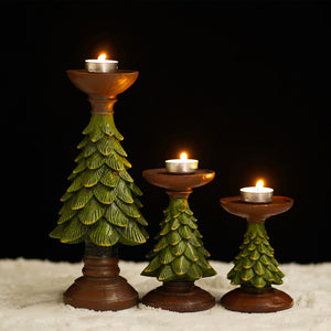 Christmas Tree Candlestick Home Restaurant Counter Desktop Christmas Decorations Ornaments for Festive Holiday gifts