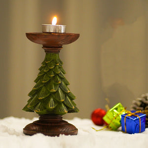 Christmas Tree Candlestick Home Restaurant Counter Desktop Christmas Decorations Ornaments for Festive Holiday gifts