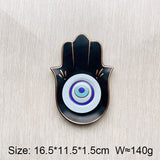 Nordic Buddhist Hand Tray Ceramic Single Evil Eyes Hand Design Jewelry Tray Home Decoration