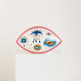 Modern Porcelain Evil Eye Table Statue Luxury Wedding Party Home Decor Creative Ceramic Gift Hotels Restaurants