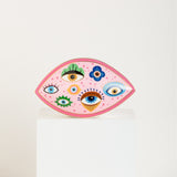 Modern Porcelain Evil Eye Table Statue Luxury Wedding Party Home Decor Creative Ceramic Gift Hotels Restaurants
