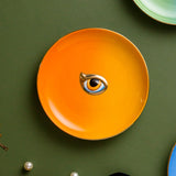 Europe Ceramic Jewelry Dish Cute Eye Plates Decoration Crafts for Home Trinket Small Ring Display Tray