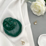 Face Design Resin Candle Tray Jewelry Snack Dry Ring Display Jewelry Dish For Holiday Decoration Supplies