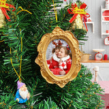 Ins Creative Christmas Tree Ornament Personalized Resin Sublimation Christmas Photo Frame Wall Hang Decoration