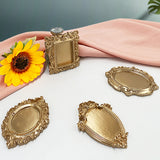 SYL Victorian Style Ins Jewelry Dish Creative Home Resin Decorations with Photo Frame Tray for Candle Storage