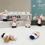 New Creative Chef Bread 3D Character Magnetic Resin Craft Sticker Home Decor. Accessory for Refrigerator Fridge Magnet