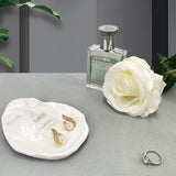 Face Design Resin Candle Tray Jewelry Snack Dry Ring Display Jewelry Dish For Holiday Decoration Supplies