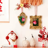 Ins Creative Christmas Tree Ornament Personalized Resin Sublimation Christmas Photo Frame Wall Hang Decoration