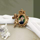 European Style Victoria Angel Resin Ornaments Cute Jewelry Photo Pendulum Props Ins Mini Photo Frame
