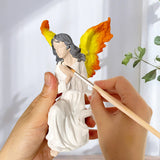 Cute Angel Girl Resin Decorations Creative Home and Travel Commemorative Gift for Christmas Art Theme
