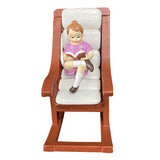 Creative Rolling Chair Boys Girls Set Religious Resin Sculpture Art Crafts Home Decoration Exquisite Gift
