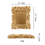 SYL Victorian Style Ins Jewelry Dish Creative Home Resin Decorations with Photo Frame Tray for Candle Storage