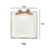 Ins Style Bowknot Design Resin Desktop Decoration Photo Ornaments Photo Accessories Various Shape Jewelry Tray