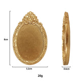 Ins Irregular Nordic Luxury Gold Candle Tray Earrings Jewelry Display Trinket Photo Props Ornaments Resin Ring Dish