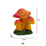 Micro Landscape Simulation Mushroom Decoration Landscaping Accessories Interior Resin Animal Design Crafts Gardening Decor.