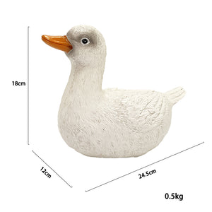 Duck Creative Animal-Shape Resin Piggy Bank Decorative Desktop Decoration for Children's Holiday Birthday Gift