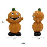 3pcs set Nordic Style Pumpkin Suit Resin Craft Ornaments Halloween Living Room Desktop Coffee Decoration Party Decorations