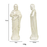 Small Mexico Jesus Statue Religious Resin Sculpture Art Crafts Home Christmas Decorations Gifts Store for Home