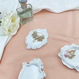 SYL Victorian Style Ins Jewelry Dish Creative Home Resin Decorations with Photo Frame Tray for Candle Storage