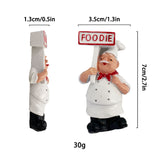 New Creative Chef Bread 3D Character Magnetic Resin Craft Sticker Home Decor. Accessory for Refrigerator Fridge Magnet