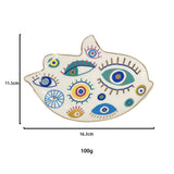 Spiritual Accessories Positive Energy Protection Evil Eye Plate Luxury Trinket Display Table Decorations Jewelry Tray