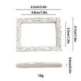 Mini Gold Photo Frame Retro European-style Embossed Nail Art Earrings Pose Shooting Props Resin Miniature Frame